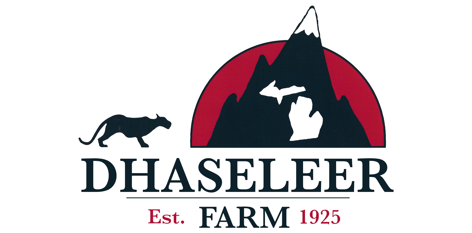 Logo design for a farm-themed business featuring a stylized market cart with a canopy, accompanied by bold, purple text reading "FARMLOGO."